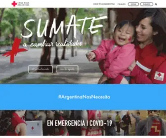Cruzroja.org.ar(Cruz Roja Argentina) Screenshot
