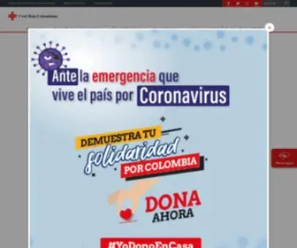 Cruzrojacolombiana.org(Este es el nuevo sitio de la Cruz Roja de Colombia) Screenshot