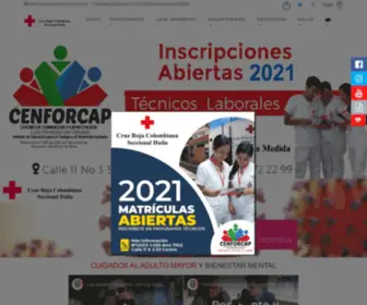 Cruzrojahuila.org(Cruz Roja Seccional Huila) Screenshot