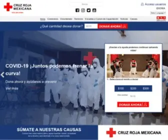 Cruzrojamexicana.org.mx(Cruz Roja) Screenshot