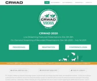 Crwad.org(The Conference of Research Workers in Animal Diseases) Screenshot