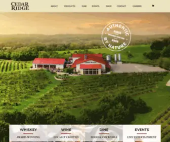 Crwine.com(Cedar Ridge Winery & Distillery) Screenshot