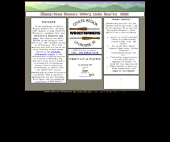 Crwoodturner.com(Coulee Region Woodturners Home) Screenshot