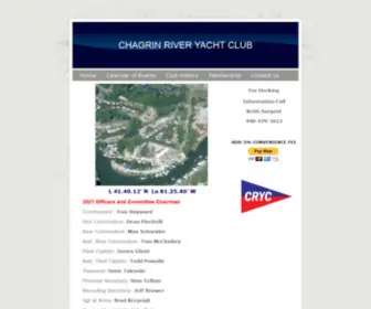 CRycohio.com(Chagrin River Yacht Club) Screenshot