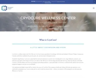 Cryocurecenter.com(Cryotherapy Wellness Center) Screenshot