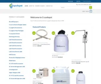 Cryodepot.com(Cryogenic) Screenshot
