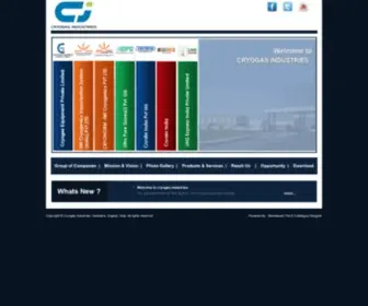 Cryogasindustries.com(Cryogas Equipment Group) Screenshot