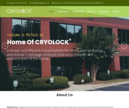 Cryolock.info(Biotech Inc) Screenshot