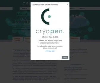 Cryopen.com(The Future of Cryosurgery) Screenshot