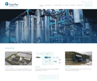 Cryopur.com(L'équipementier spécialiste du Bio) Screenshot