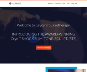 Cryoshift.com(FrostFire Wellness Spa) Screenshot