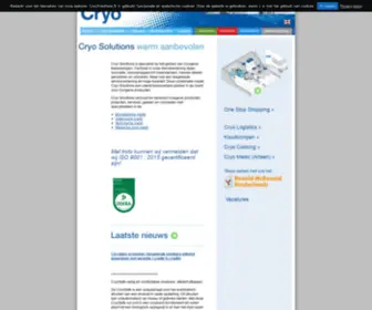 Cryosolutions.nl(Cryo Solutions) Screenshot