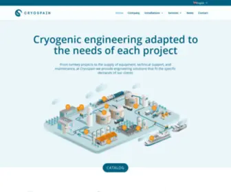 Cryospain.com(High technology at low temperatures) Screenshot