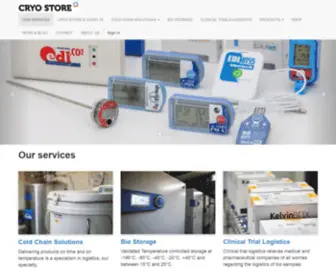 Cryostore.com(Our services) Screenshot