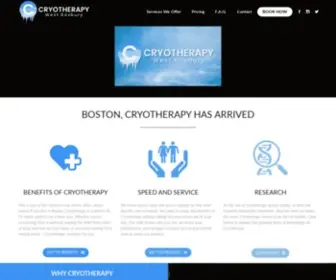 Cryotherapy-Boston.com(Boston Cryotherapy Treatments) Screenshot