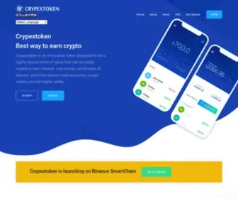 CRypextoken.com(CRYPEX TOKEN) Screenshot