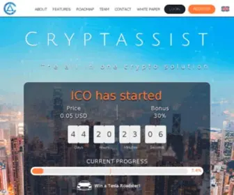 CRYptassist.io(Het Cryptassist ecosysteem) Screenshot