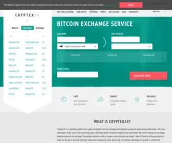 CRYptex24.com(Bitcoin exchange service) Screenshot