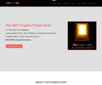 CRYptexhunt.com(2021 Cryptex Hunt) Screenshot