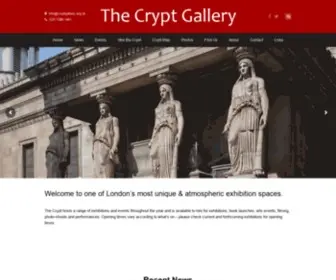 CRYPtgallery.org(The Crypt Gallery London) Screenshot