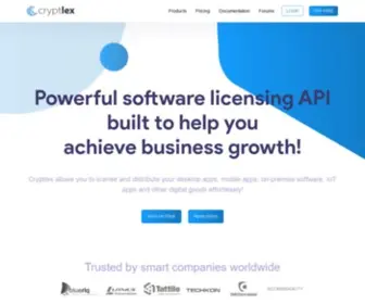 CRYPtlex.com(Software Licensing) Screenshot
