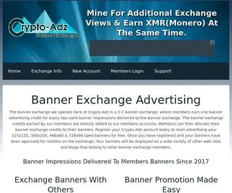 CRYpto-ADZ.com(Banner Exchange Advertising) Screenshot