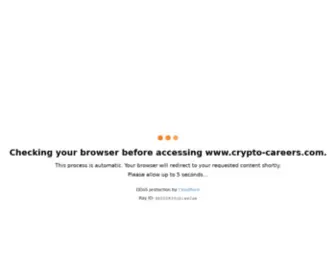 CRYpto-Careers.com(Crypto careers) Screenshot