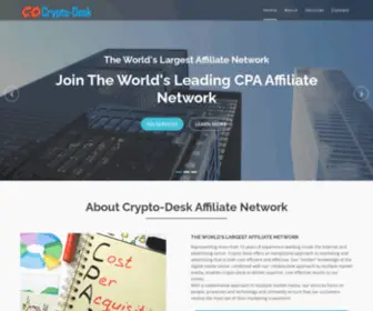 CRYpto-Desk.net(Largest CPA Affiliate Network Agency To Boost Conversions) Screenshot