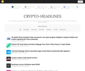 CRYpto-Headlines.com(Crypto cryptocurrencies bitcoin ethereum litecoin) Screenshot