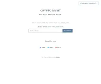 CRYpto-MVMT.com(Create an Ecommerce Website and Sell Online) Screenshot