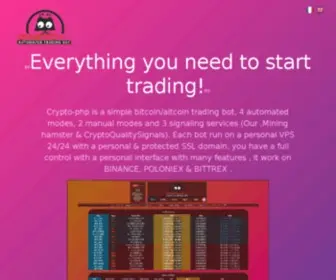 CRYpto-PHP.com(Crypto trading bot) Screenshot