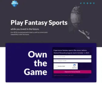 CRYpto11.me(Blockchain-based Fantasy Sports Platform) Screenshot