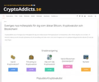 CRYptoaddicts.se(Allt om bitcoin) Screenshot