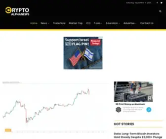 CRYptoalphanews.com(Crypto Alpha News) Screenshot