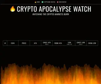 CRYptoapocalypse.watch(Watching the crypto) Screenshot