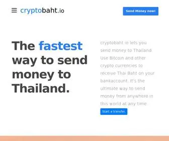 CRYptobaht.io(Send money to Thailand with Bitcoin and other Cryptocurrency) Screenshot