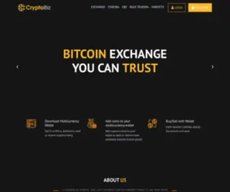 CRYptobiz.exchange(CryptoBiz exchange) Screenshot