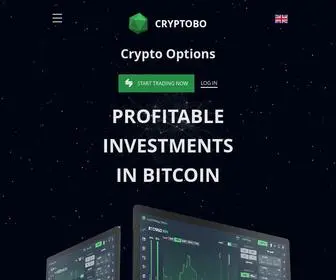 CRYptobo.com(First cryptocurrency Binary Options broker) Screenshot