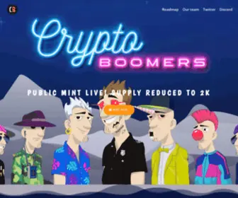 CRYptoboomersnft.com(CryptoBoomers NFT) Screenshot