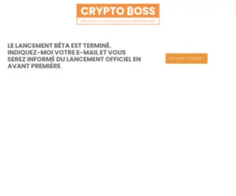 CRYptoboss.fr(Inscriptions fermées) Screenshot