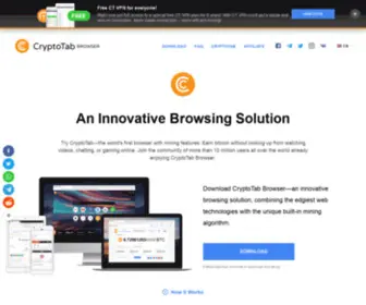 CRYptobrowserdownload.com(CryptoTab Browser) Screenshot