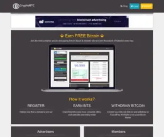 CRYptobtc.site(Free bitcoin) Screenshot