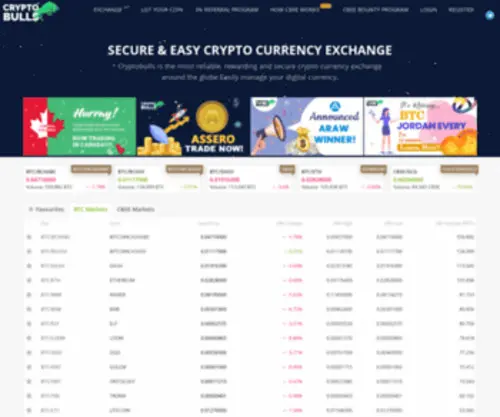 CRYptobulls.exchange(CRYptobulls exchange) Screenshot