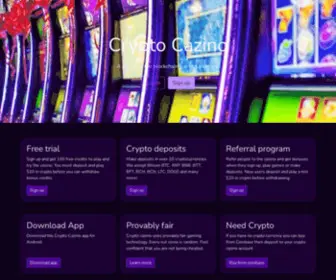 CRYptocazino.com(Crypto Cazino) Screenshot