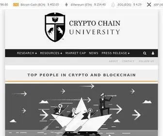 CRYptochainuni.com(Crypto Chain University) Screenshot