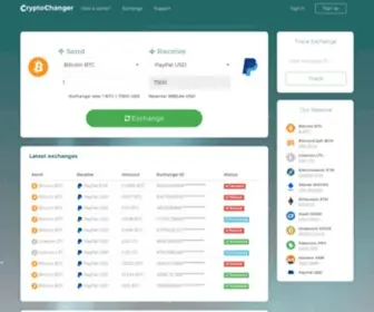 CRYptochanger.online(Crypto) Screenshot