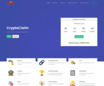 CRYptoclaim.io(Multi Currency Crypto Earning Platform) Screenshot