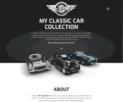 CRYptoclassiccars.com(Classic Cars) Screenshot