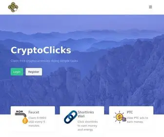 CRYptoclicks.net(Bitcoin) Screenshot