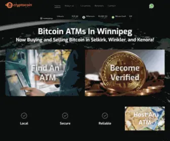 CRYptocoincompany.ca(Bitcoin ATM) Screenshot